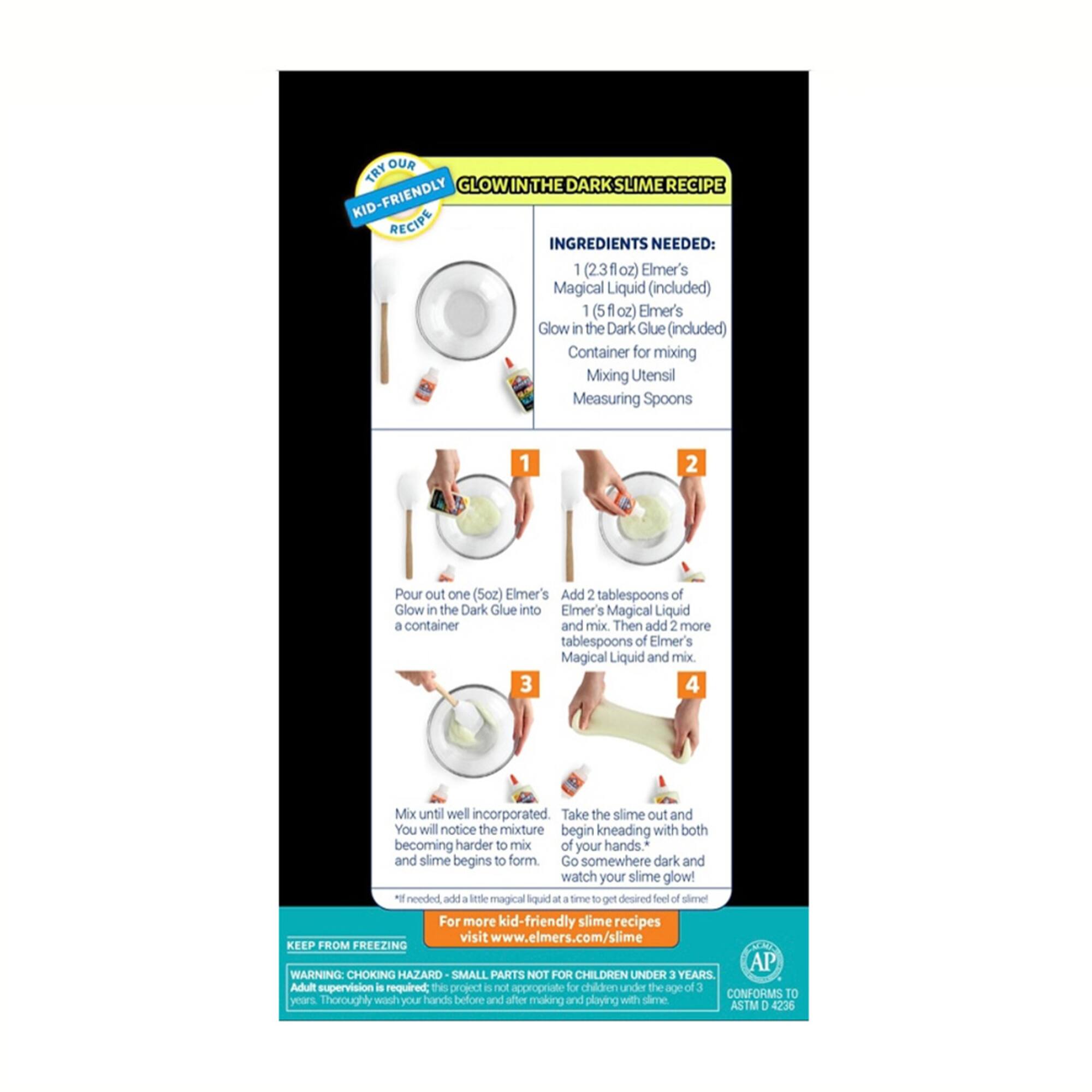 6 Pack: Elmer's® Glow-in-the-Dark Slime Kit